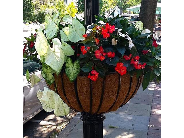 inch Coco Liner for planters 2PCS Round Replacement Plant Basket Liners Coco Fiber Liner for Hanging Basket