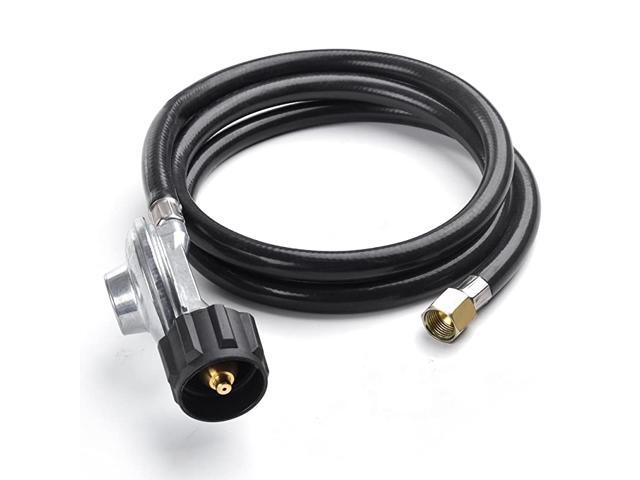 5FT Low Pressure Propane Regulator with Hose for Gas Smoker Propane Fire Pit Heater 38inch Female Flare Nut