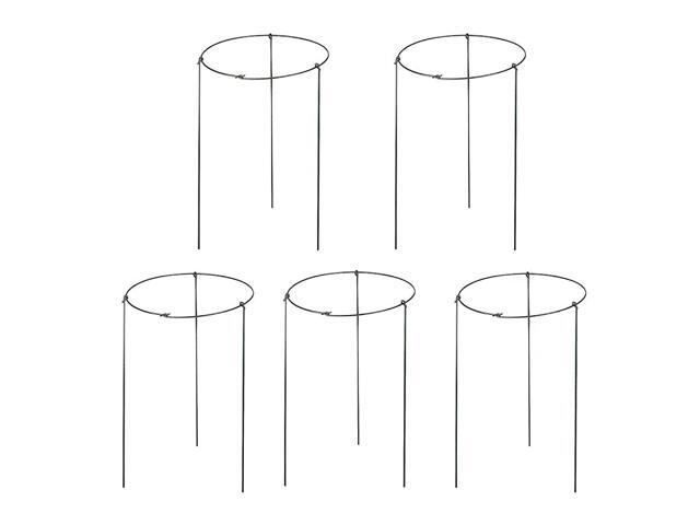 5 Pack Garden Plant Support Rings for Potted Plant 98quot Wide x 17quot High 3 Legs