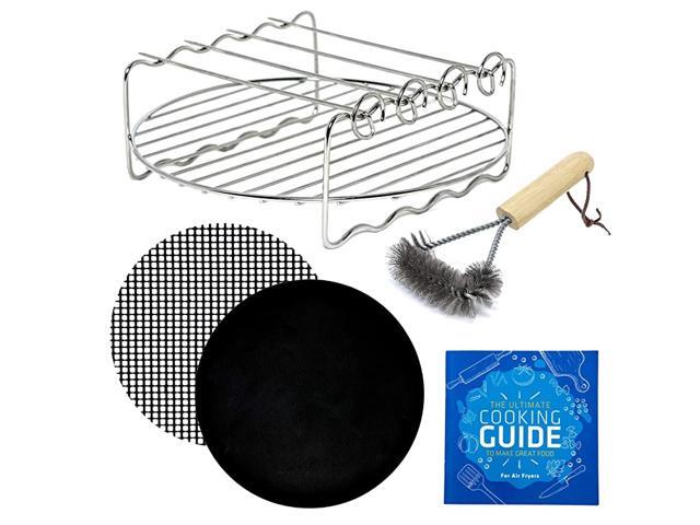 Fryer Rack Accessories Compatible with Ninja Fryer Ultrean + More 82 inch with skewers for kebabs