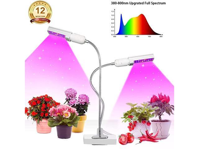 Upgraded LED Plant Lights for Indoor Plants 50W Red amp Blue 100LEDs Full Spectrum Replacement Bulbs Grow Light with Double Switch Grow Lamp 360