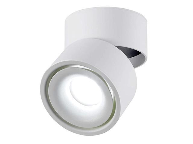 10W LED Ceiling Spotlight Fixture Surface Mounted Accent Spot Light Adjustable Wall Spot Lighting10X10CM6000K Cool White Not DimmableAluminum Wall