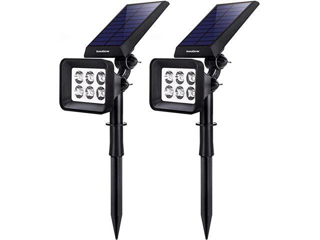 Solar Lights Outdoor 6 LED Solar Landscape Spotlights 2in1 IP65 Waterproof Auto OnOff Outdoor Lights Decorative Wall Light for Yard Garden Driveway