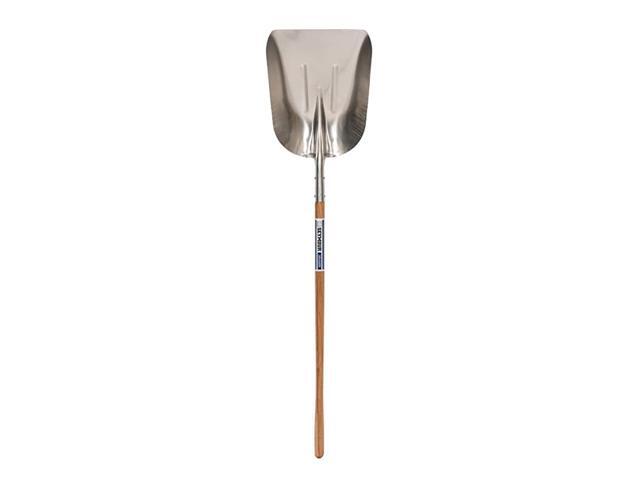S500 Industrial Western Pattern Aluminum Scoop with Precision Lathe Turned Hardwood Handle Various Size and Style 48quot Precision Lathe Turned