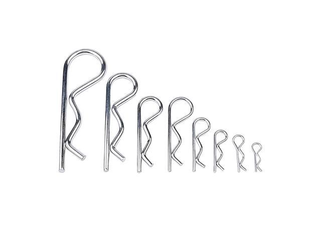 Pcs Hair Pin Cotter Pin Hitch Pin Clip Assortment Kit Small Steel Lynch Pin Tractor R Clips Spring Retaining Wire Hair Pins