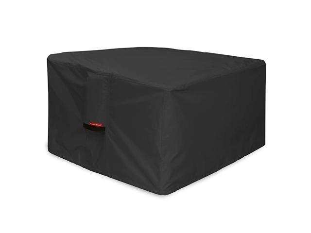 Fire Pit Cover Waterproof 600D Heavy Duty Square Patio Fire Pit Table Cover Black 36 x 36 inch