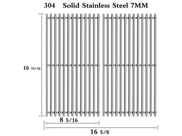 SF61232Pack Stainless Steel Cooking Grates Grid for Charbroil 463250210 463250211 463250212 463251413 463251414 466251413 Thermos 461633514 Gas Grill