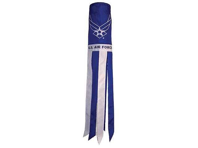 US Air Force Wings 40 Inch Windsock Military Service Hanging Decoration Durable Embroidered Design