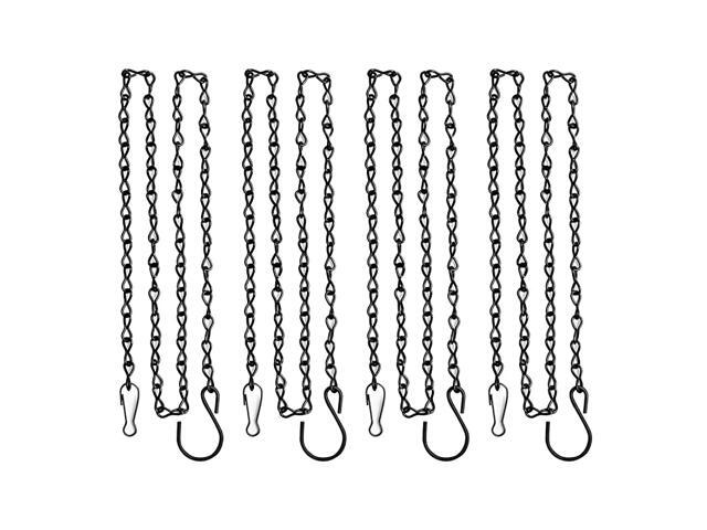 35 inches Hanging Chain for Hanging Bird Feeders Birdbaths Planters and Lanterns 4 Pieces Black