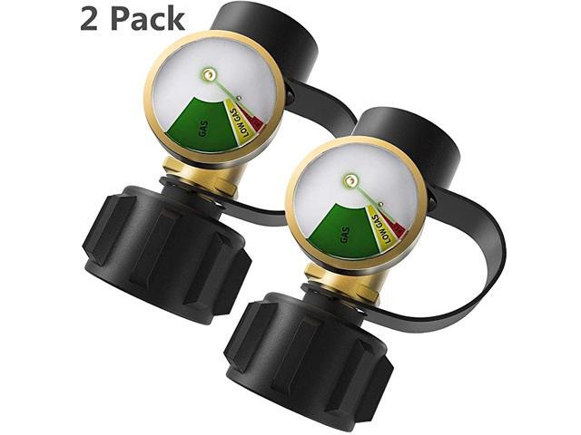 Propane Tank Gauge Level Indicator Leak Detector Gas Pressure Meter Universal for RV Camper Cylinder BBQ Gas Grill Heater and More AppliancesType 1