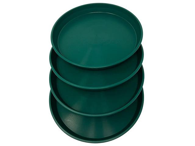 Round Plastic Plant Saucer 13quot Set of 4 Units Green Color