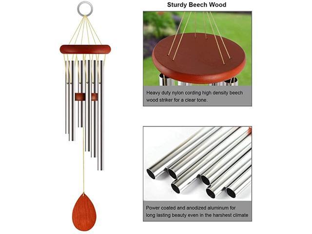 Wind Chimes Large Outdoor Deep Tone 26quot Sympathy Wind Spinners Handmade Memorial Wind Chimes with 6 Tuned Tubes Friends Birthday Gifts for Mom