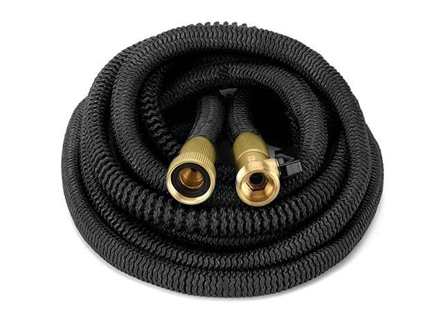 Heavy Duty Expandable Garden Hose Strongest Garden Hose with Solid Brass Connector Flexible Water Hose with Storage Sack 25 Feet
