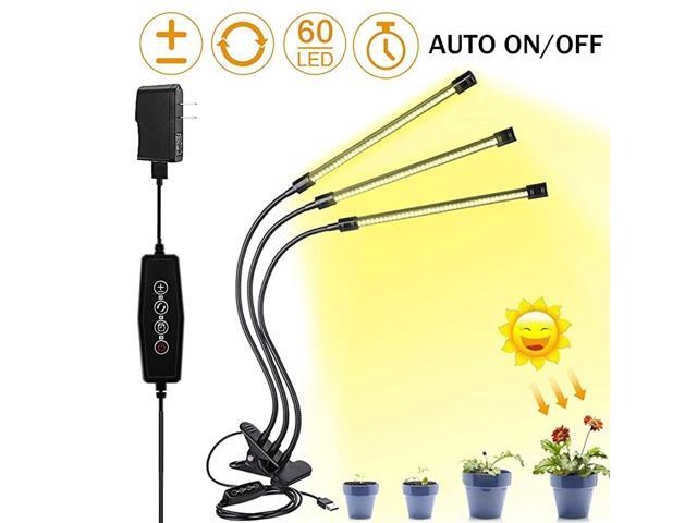 LED Grow Light for Indoor Plant Upgraded Version 60W LED Auto ONOff Timer Full Spectrum Plant Lights 3612H Timing 5 Dimmable Levels for House