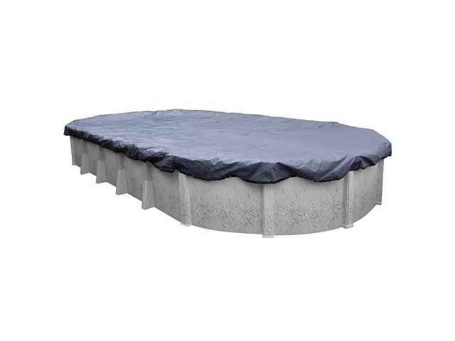 3412184PM CommercialGrade Winter Oval AboveGround Cover 12 x 18ft Slate Blue