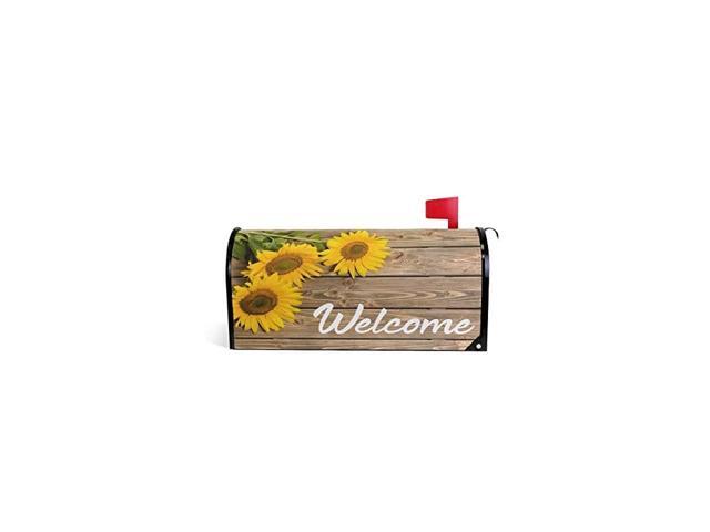 Magnetic Mailbox Cover Greetings Personalized Home Garden Decorative Mailbox Post Wrap StandardLarge Sized Outdoor Courtyard Garden Fence 526x458cm