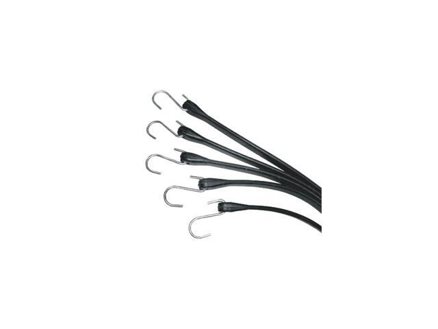 717904 Multiple Size Natural Rubber Tarp Strap Assortment with S Hooks Pack of 9