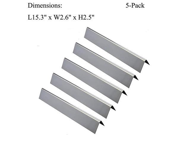 153 inch Flavorizer Bar Replacement for Weber 7636Spirit 300 E310 E320 SeriesWeber 4651000147513101 Gas Grill and Others 5Pack 304 Stainless Steel