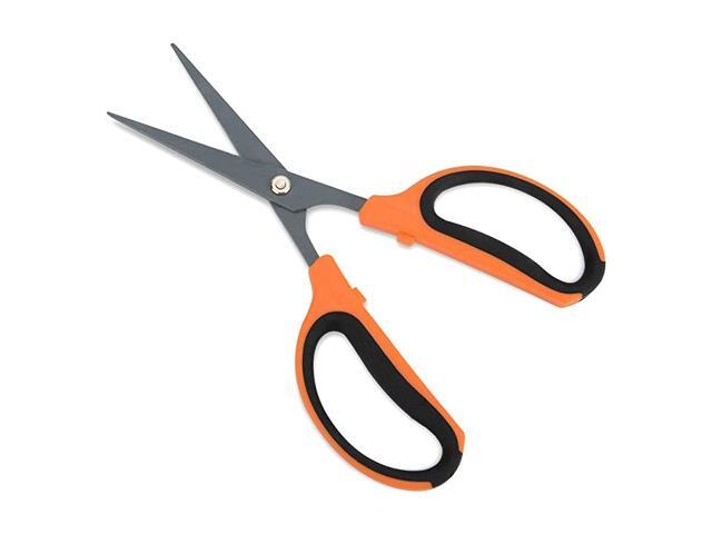 3 Packs Trimming Scissors Teflon Coated Non Stick Blades Pruning Shears Gardening Hand Pruning Snips with Straight Stainless Steel Precision Blade