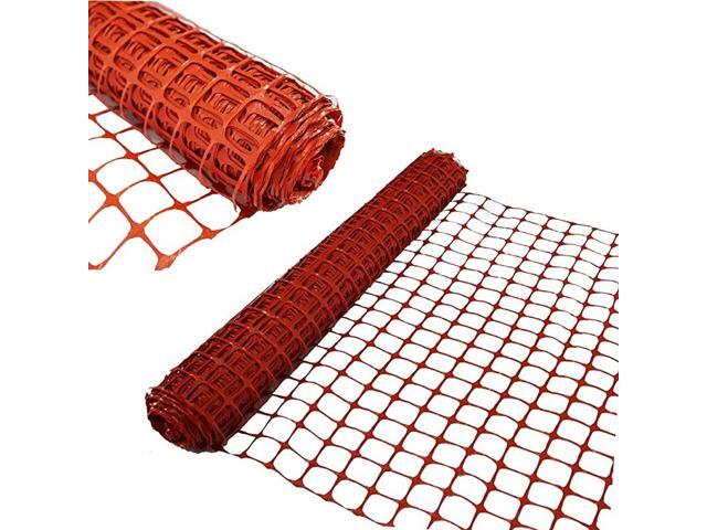Snow Fence 4 X 100 Ft Plastic Safety Garden Fence Roll Temporary Poultry Fencing Mesh Economy Construction Fencing for Deer Lawn Pet Rabbits