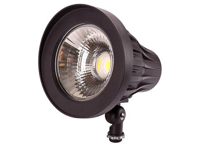 20W BulletRound Outdoor Spotlight Narrow Beam Angle Light 2500 Lumens Aluminum Waterproof Flag Pole Light 5000K Daylight White 120277V AC UL Listed