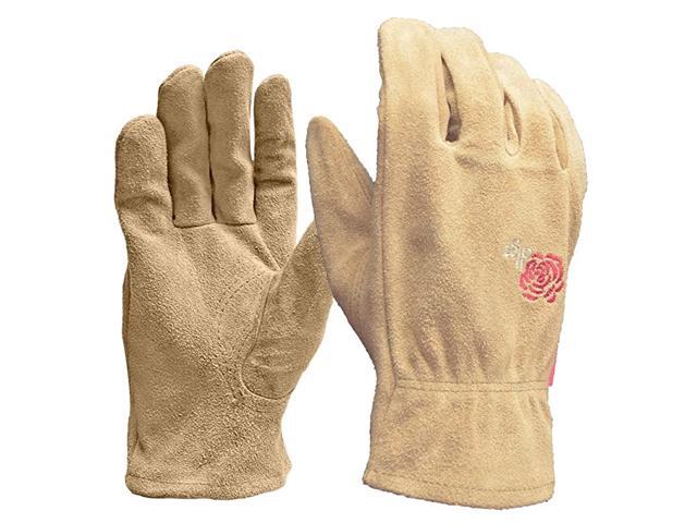 Full Suede Leather Garden Gloves Large