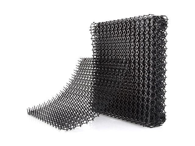Scat Mat for Cats Set of 10 16 X 13 Inch Square Cat and Dog Digging Deterrent Mats with 1 Inch Plastic Spikes Outdoor Garden Pest Control