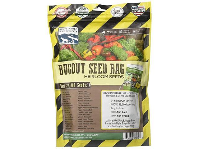 Non GMO Heirloom Vegetable Seeds Survival Garden Emergency Seed Vault 34 VAR Bug Out Bag Beet Broccoli Carrot Corn Basil Pumpkin Radish Tomato More