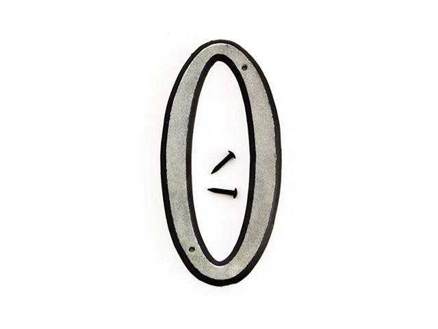 30610 Plastic House Number 0 Zero 4 Inch Reflective