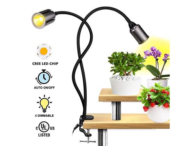 LED Grow Light for Indoor Plants 75W Sunlike Full Spectrum Indoor Grow Light Plants 3612H Auto OnOff Timer COB Grow Lamp 4 Dimmable Indoor Plants