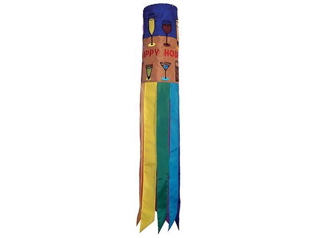 Cocktails Happy Hour Windsock 40Inch
