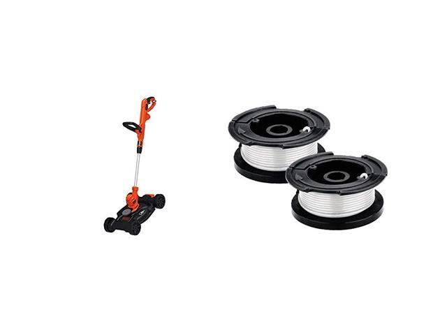 Electric Lawn Mower with Trimmer Line Replacement Spool Autofeed 30 ft 0065Inch 2Pack BESTA512CM amp AF1002