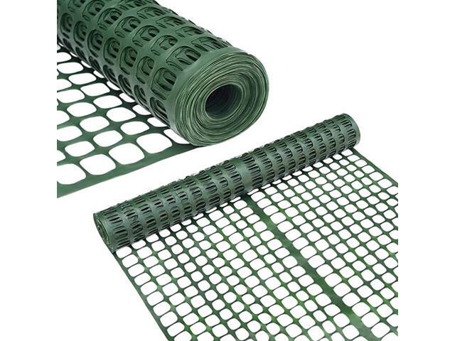 Snow Fence 4 X 100 Feet Plastic Safety Fence Roll Temporary Poultry Fencing Mesh Economy Construction Fencing for Deer Lawn Rabbits Chicken Poultry