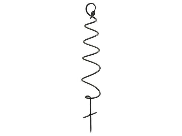 Designs FST01 Spiral Wrought Iron Garden Trellis 8x42 inches Black