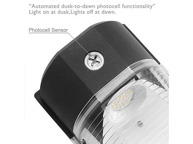 LED Wall Pack Light 26W 3000lm 5000K DusktoDawn PhotocellWaterproof IP65 100277Vac150250W MHHPS Replacement Outdoor Security Lighting 1pack