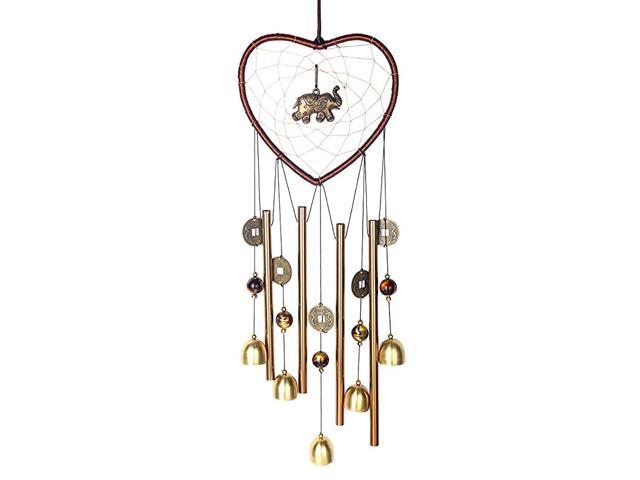Elephant Wind Chimes Outdoor Heart Wind Chimes Indoor Dream Catcher Wind Chimes Outdoor Bell Wind Chimes Mom Windchime for Garden Yard Patio Home