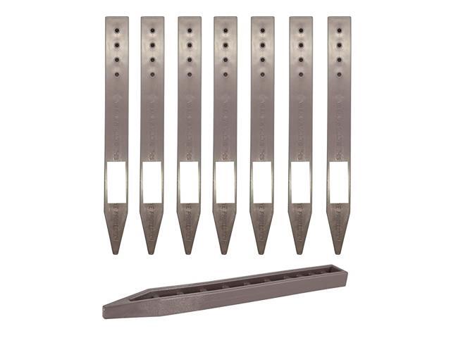 10Pack Heavy Duty Brown Landscape Lawn amp Garden Border Edging Stakes Easy Install Terrace amp Bender Board 10