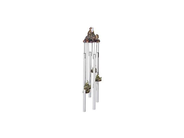 SSG41954 Round Top Frog Turtle Hanging Garden Porch Decoration Decor Wind Chime