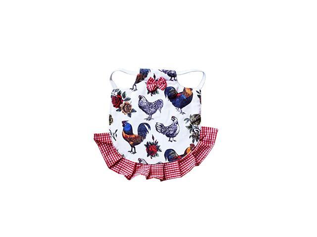 Saddle Single Strap Apron Jacket Standard Size Chicken Poultry Red
