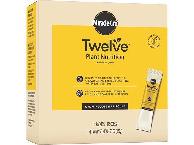 Twelve Plant Nutrition 12 PreDosed Packets for Indoor Gardening Plant Food for Vegetables Fruits and Flowers Designed for Growing Plants in