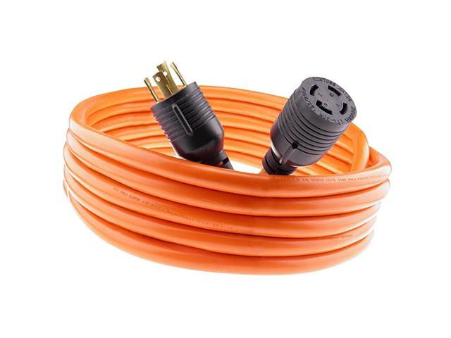 Nema L1430 Generator Power Cord 4 Wire 10 Gauge 125250v 30 Amp 7500 watts 20 Feet