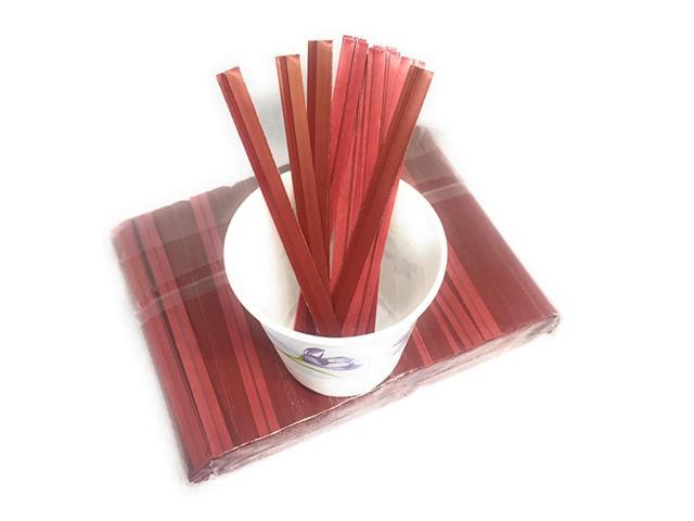 2000pcs Paper 4quot x14quot Twist Ties Ruby Color