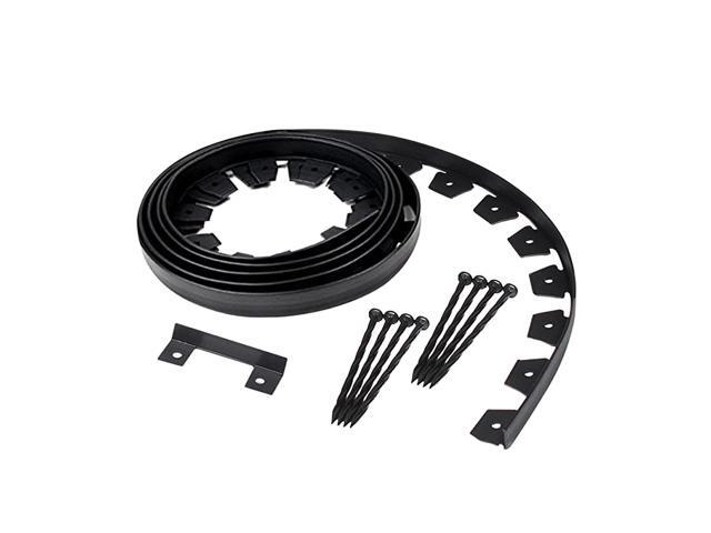 310020C6 HeavyDuty Dig Landscape Edging Kit 20Feet Black