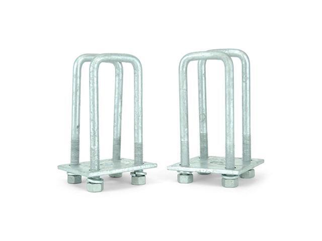 Single Axle Galvanized U Bolt Kit for mounting Boat Trailer Leaf Springs for 2x3 axle 6 14quot Long