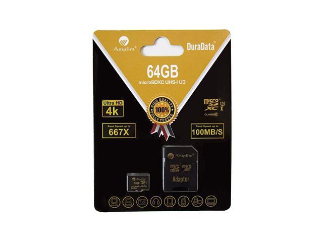 64GB Micro SD SDXC V30 A1 Memory Card Plus Adapter Pack Class 10 U3 UHSI Pro MicroSD XC 64 GB Ultra High Speed 667X 100MBs UHS1 TF MicroSDXC 4K