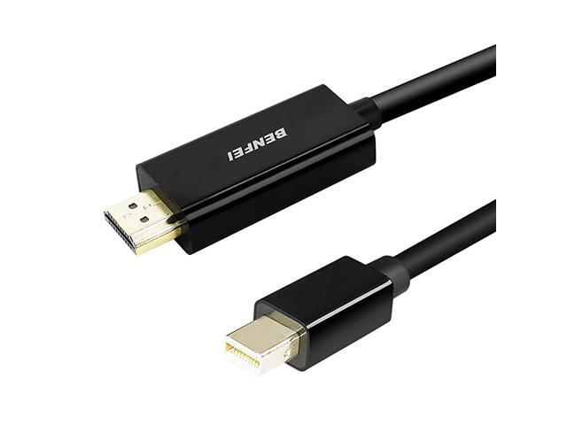 Mini DisplayPort to HDMI Cable Mini DP to HDMI 3 Feet Cable Thunderbolt Compatible with MacBook AirPro Surface ProDock Monitor Projector