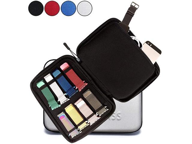 Smart Watch Bands Travel Carrying CaseFolder Organizer for Apple Watch Bands Stores 1224+ Straps Extra Pocket for Additional Storage White