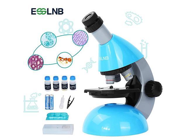 Kids Microscope with Science Microscope Kits for Kids 40X640X LED Beginners Microscope with Kids Science Slides Kid Microscope with 10X16X Zoom