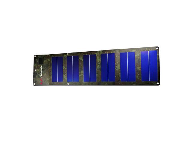 SP600 6 Watt Foldable Camo Solar Charger for Camping Backpacking Charging Smartphones and Tablets