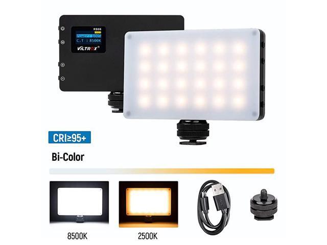 LED On Camera Video Light Video Conference Lighting Kit with Adjustable Holder Mini BiColor Dimmable 2500K8500K Portable Professional Photography